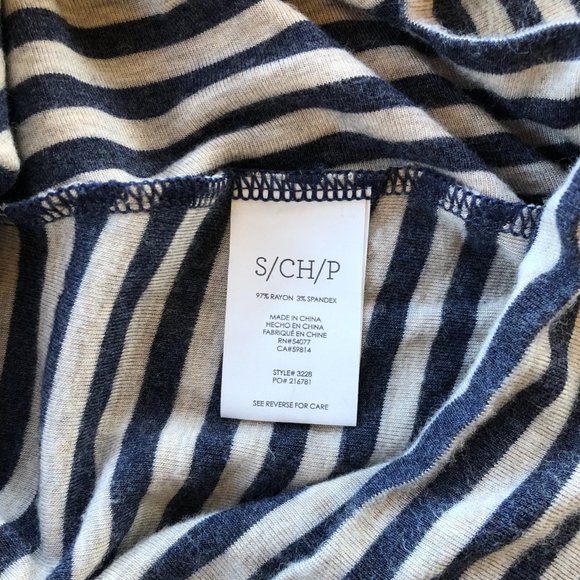 Cabi Ernest Striped Tee Long Sleeve Tunic - Picture 4 of 5